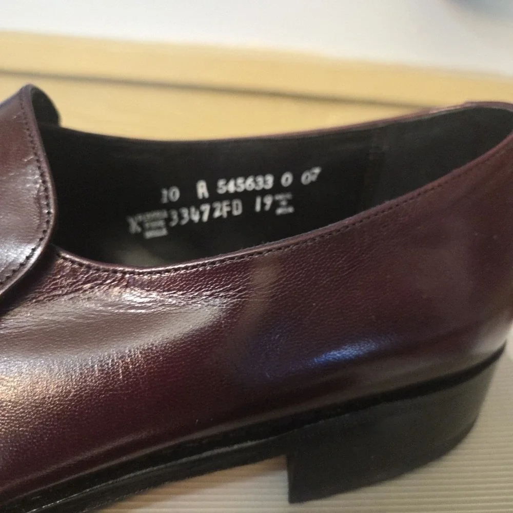 Florsheim Richfield 33472 Burgundy Leather Penny Loafers Shoes Size 7.5 D US Me - Picture 15 of 16